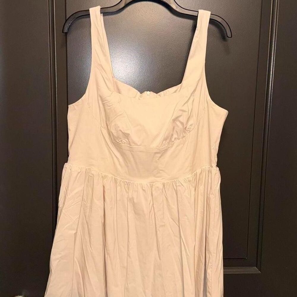 Shein Women's Cream and Tan Dress